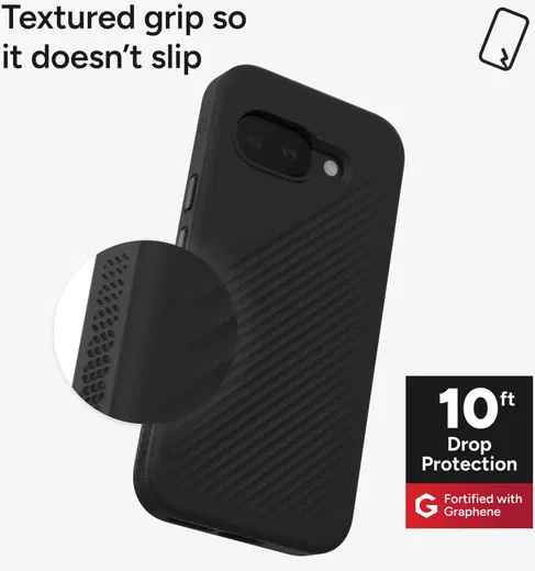 ZAGG Luxe Google Pixel 9a Hoesje Back Cover 3M Valbescherming Zwart afbeelding 4