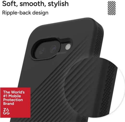 ZAGG Luxe Google Pixel 9a Hoesje Back Cover 3M Valbescherming Zwart afbeelding 6