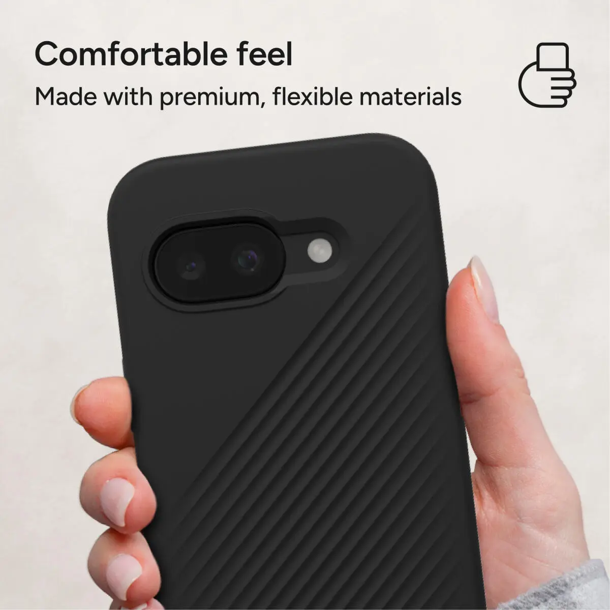ZAGG Luxe Google Pixel 9a Hoesje Back Cover 3M Valbescherming Zwart afbeelding 7