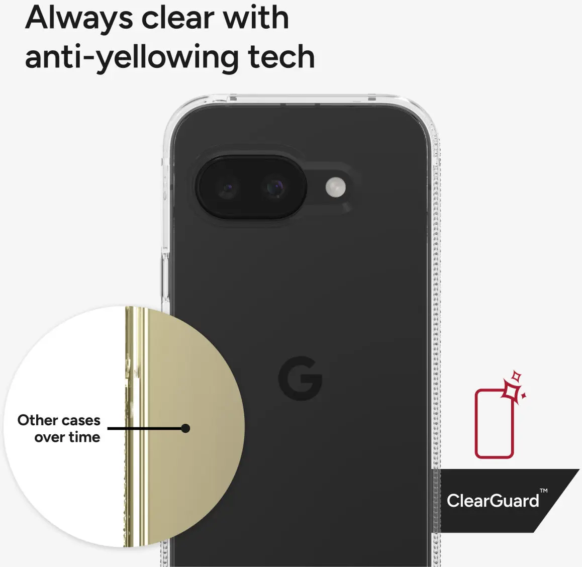 ZAGG Crystal Palace Google Pixel 9a Hoesje 4M DropProof Back Cover Transparant afbeelding 5