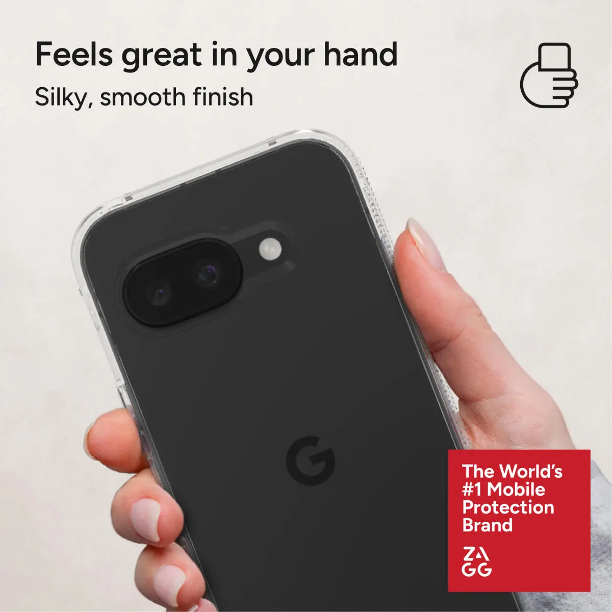 ZAGG Crystal Palace Google Pixel 9a Hoesje 4M DropProof Back Cover Transparant afbeelding 7
