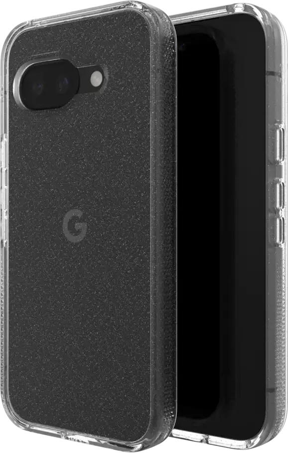 ZAGG Milan Google Pixel 9a Hoesje Grafeen Back Cover Glitter Transparant afbeelding 1
