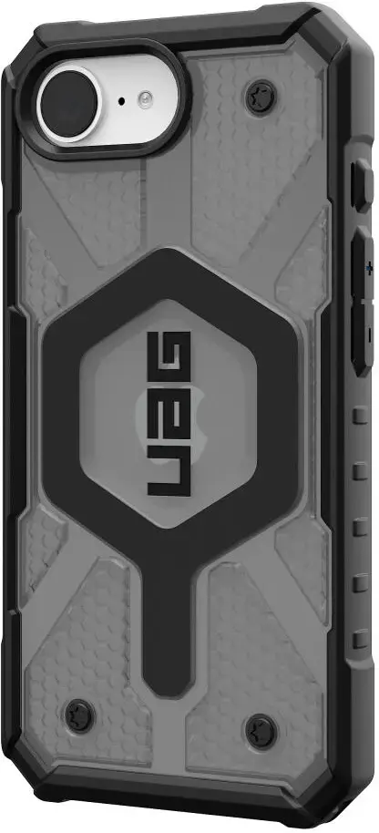 UAG Pathfinder Clear Apple iPhone 17e / 16e Hoesje MagSafe Back Cover Ash afbeelding 2