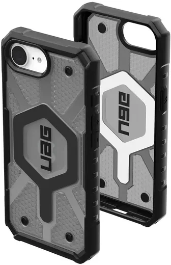 UAG Pathfinder Clear Apple iPhone 17e / 16e Hoesje MagSafe Back Cover Ash afbeelding 3