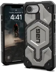 UAG Monarch Pro Apple iPhone 16e Hoesje MagSafe Back Cover Titanium afbeelding