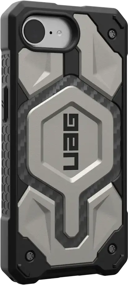 UAG Monarch Pro Apple iPhone 17e / 16e Hoesje MagSafe Back Cover Titanium afbeelding 3