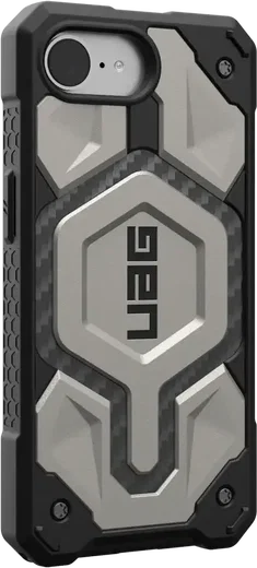 UAG Monarch Pro Apple iPhone 17e / 16e Hoesje MagSafe Back Cover Titanium afbeelding 3