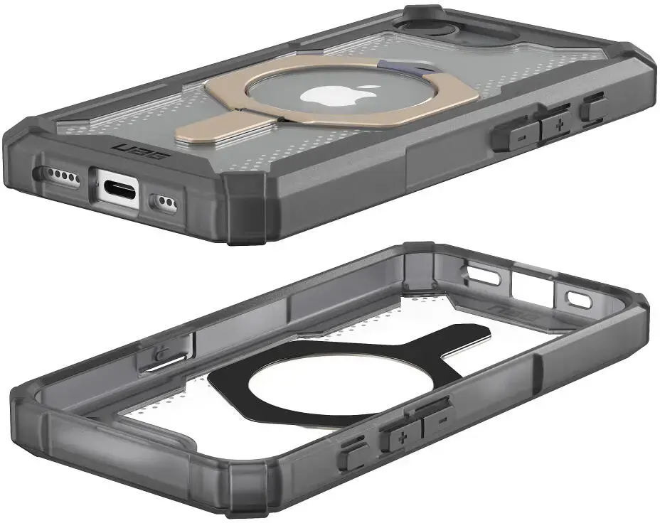 UAG Plasma XTE Apple 17e / 16e Hoesje MagSafe Stand Back Cover Ash/Titanium afbeelding 4