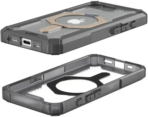 UAG Plasma XTE Apple 17e / 16e Hoesje MagSafe Stand Back Cover Ash/Titanium afbeelding 4