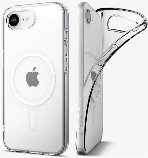 Spigen Liquid Crystal iPhone 17e / 16e Hoesje MagSafe Back Cover Transparant afbeelding 8
