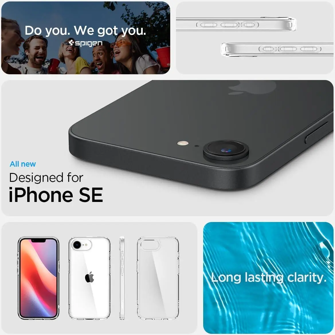 Spigen Ultra Hybrid Apple iPhone 17e / 16e Hoesje Back Cover Transparant afbeelding 4