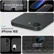 Spigen Liquid Air Apple iPhone 17e / 16e Hoesje Back Cover Zwart afbeelding 2