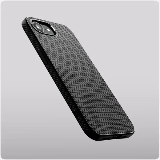 Spigen Liquid Air Apple iPhone 17e / 16e Hoesje Back Cover Zwart afbeelding 3