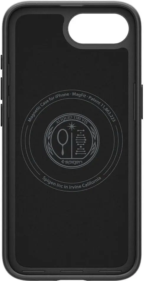 Spigen Thin Fit MagFit iPhone 17e / 16e Hoesje MagSafe Back Cover Zwart afbeelding 2