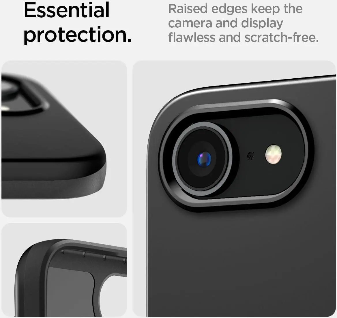 Spigen Thin Fit MagFit iPhone 17e / 16e Hoesje MagSafe Back Cover Zwart afbeelding 7