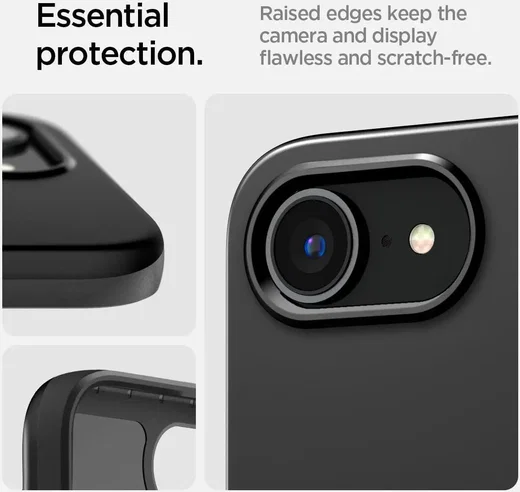 Spigen Thin Fit MagFit iPhone 17e / 16e Hoesje MagSafe Back Cover Zwart afbeelding 7