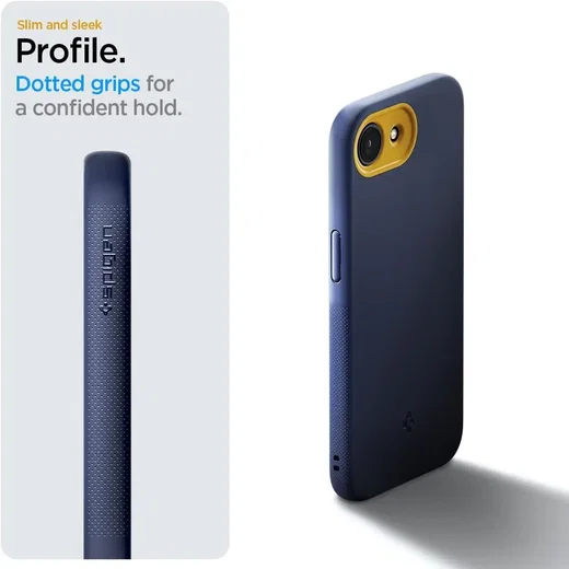 Spigen Nano Pop MagFit iPhone 17e / 16e Hoesje MagSafe Back Cover Navy afbeelding 6