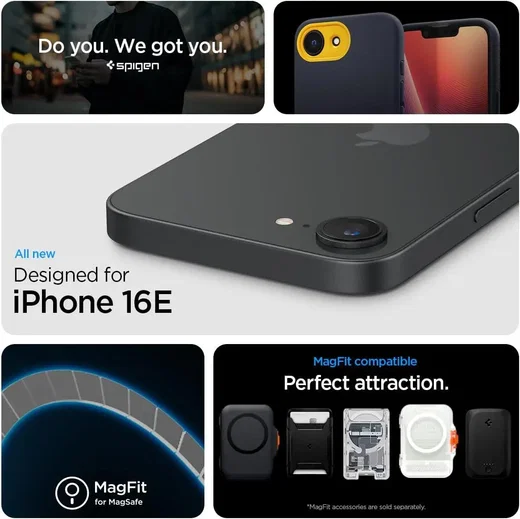 Spigen Nano Pop MagFit iPhone 17e / 16e Hoesje MagSafe Back Cover Navy afbeelding 3