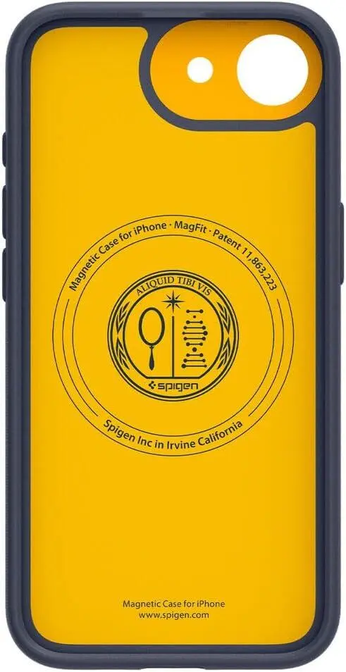 Spigen Nano Pop MagFit iPhone 17e / 16e Hoesje MagSafe Back Cover Navy afbeelding 2