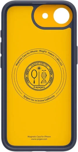 Spigen Nano Pop MagFit iPhone 17e / 16e Hoesje MagSafe Back Cover Navy afbeelding 2