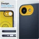 Spigen Nano Pop MagFit iPhone 17e / 16e Hoesje MagSafe Back Cover Navy afbeelding 7