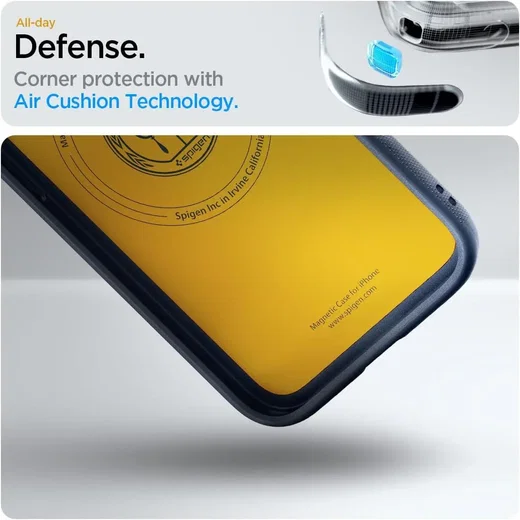 Spigen Nano Pop MagFit iPhone 17e / 16e Hoesje MagSafe Back Cover Navy afbeelding 5