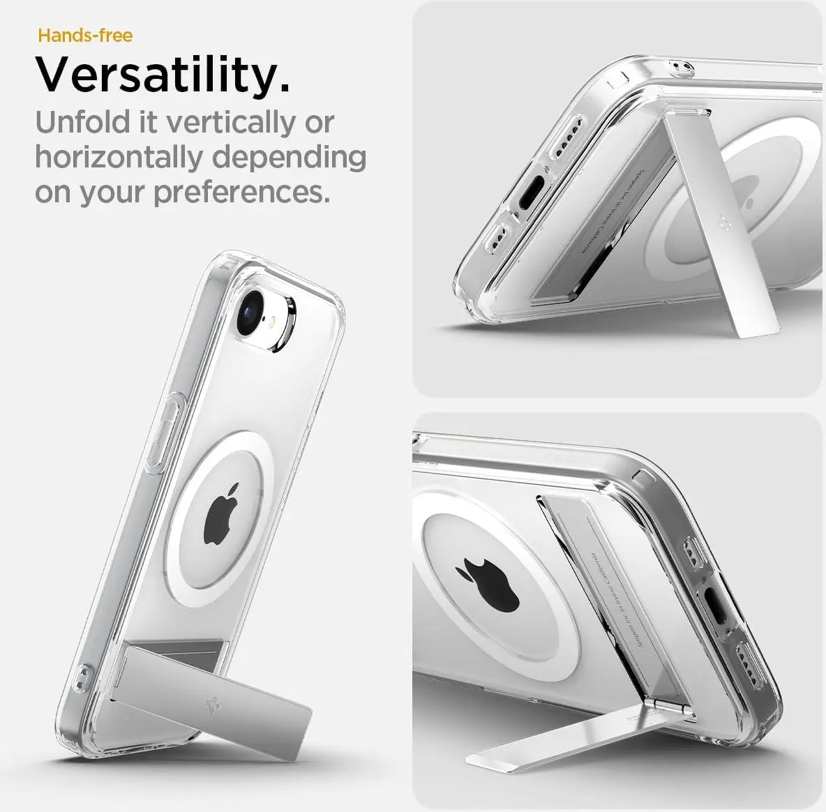 Spigen Ultra Hybrid S MagFit iPhone 16e Hoesje Back Cover Transparant afbeelding 7
