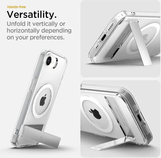 Spigen Ultra Hybrid S MagFit iPhone 16e Hoesje Back Cover Transparant afbeelding 7
