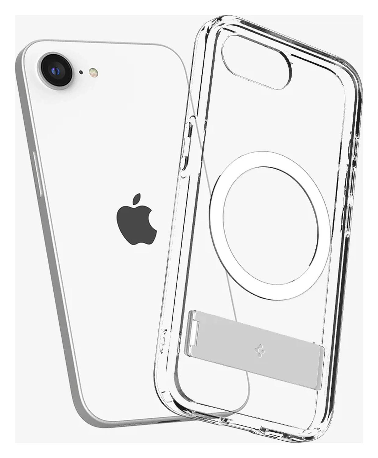Spigen Ultra Hybrid S MagFit iPhone 16e Hoesje Back Cover Transparant afbeelding 3