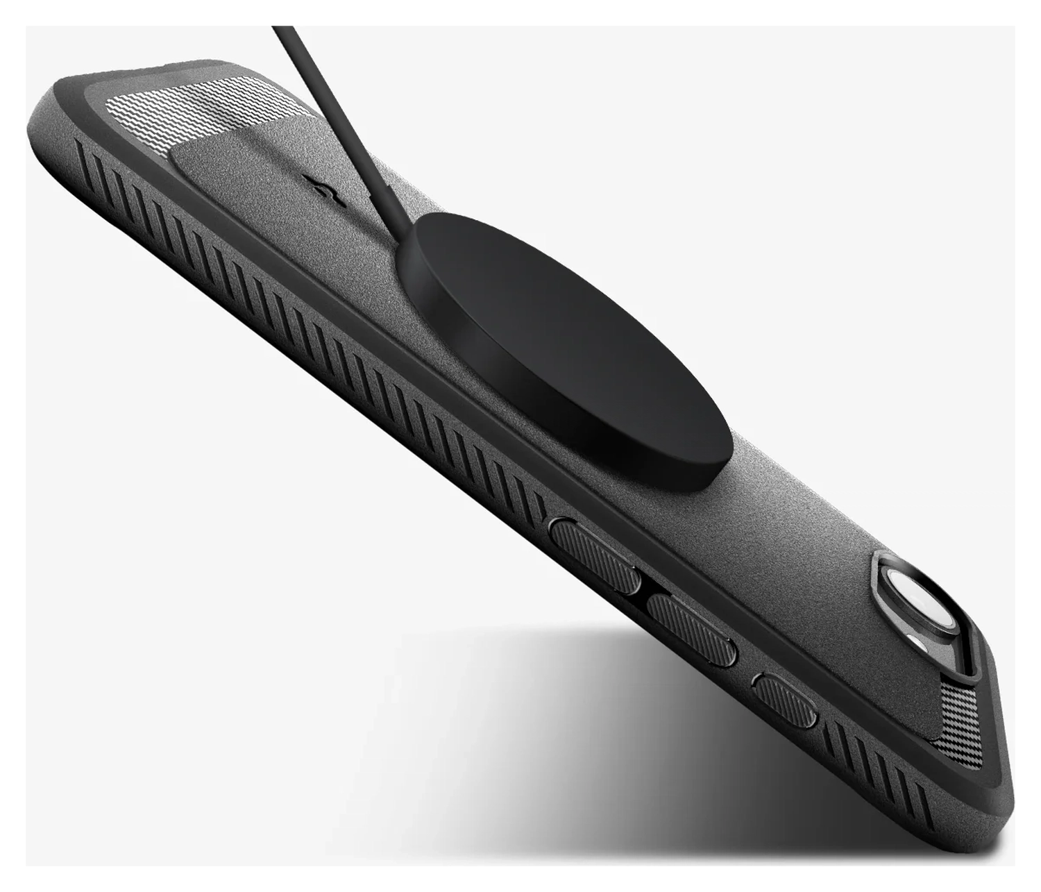 Spigen Rugged Armor MagFit Apple iPhone 16e Hoesje MagSafe Zwart afbeelding 10