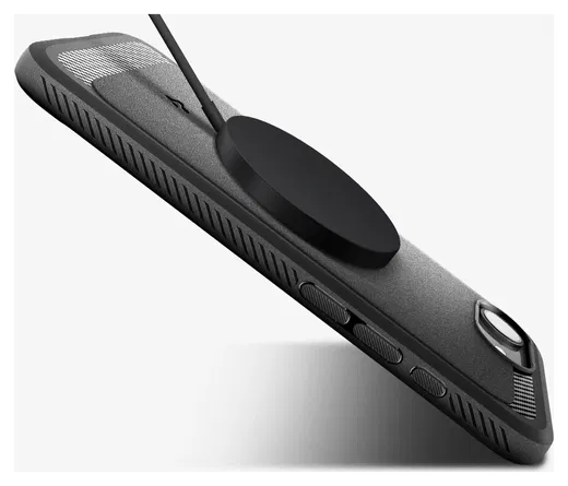 Spigen Rugged Armor MagFit Apple iPhone 16e Hoesje MagSafe Zwart afbeelding 10