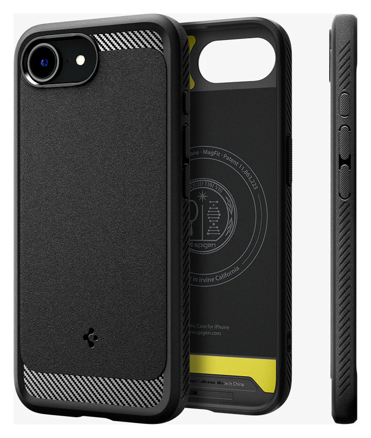 Spigen Rugged Armor MagFit Apple iPhone 16e Hoesje MagSafe Zwart afbeelding 11