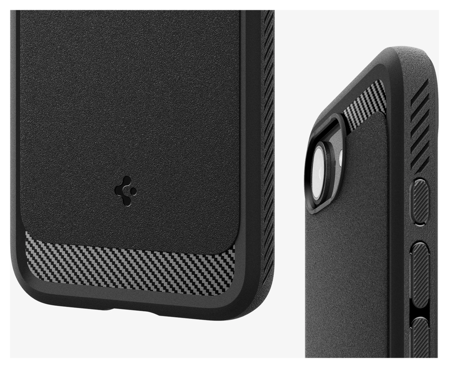Spigen Rugged Armor MagFit Apple iPhone 16e Hoesje MagSafe Zwart afbeelding 9
