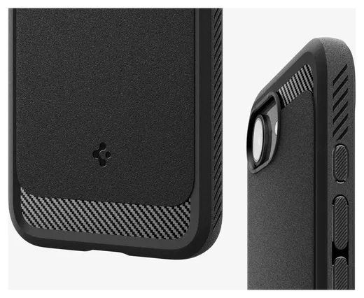 Spigen Rugged Armor MagFit Apple iPhone 16e Hoesje MagSafe Zwart afbeelding 9