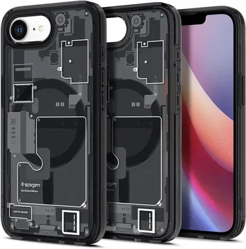 Spigen Ultra Hybrid MagFit iPhone 17e / 16e Hoesje MagSafe Zero One Zwart