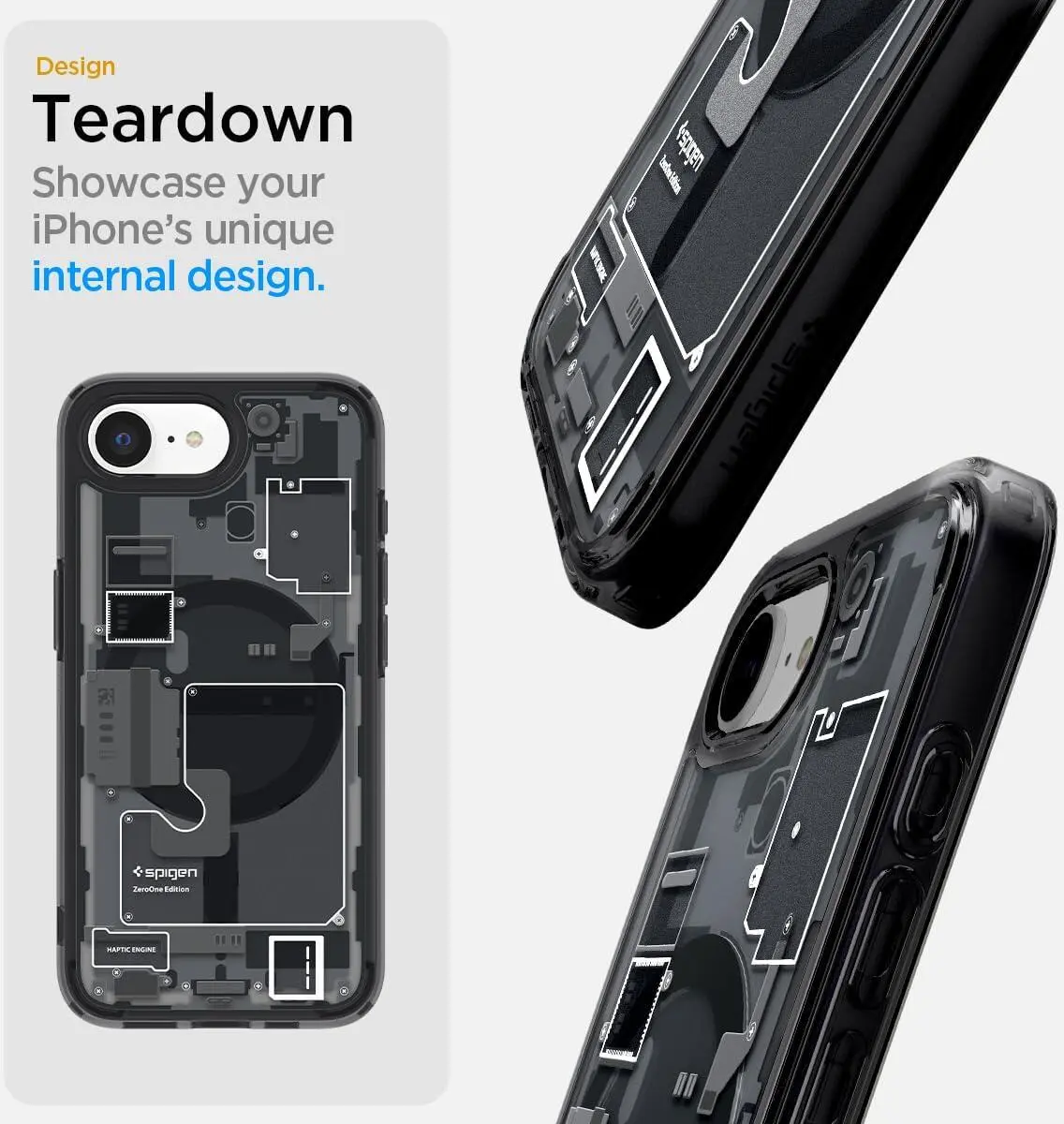 Spigen Ultra Hybrid MagFit iPhone 17e / 16e Hoesje MagSafe Zero One Zwart afbeelding 4