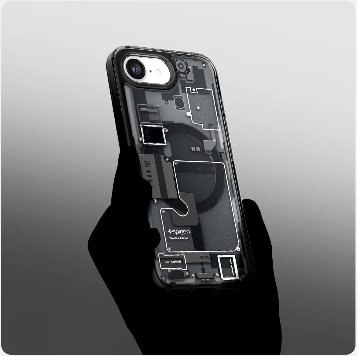 Spigen Ultra Hybrid MagFit iPhone 17e / 16e Hoesje MagSafe Zero One Zwart afbeelding 8