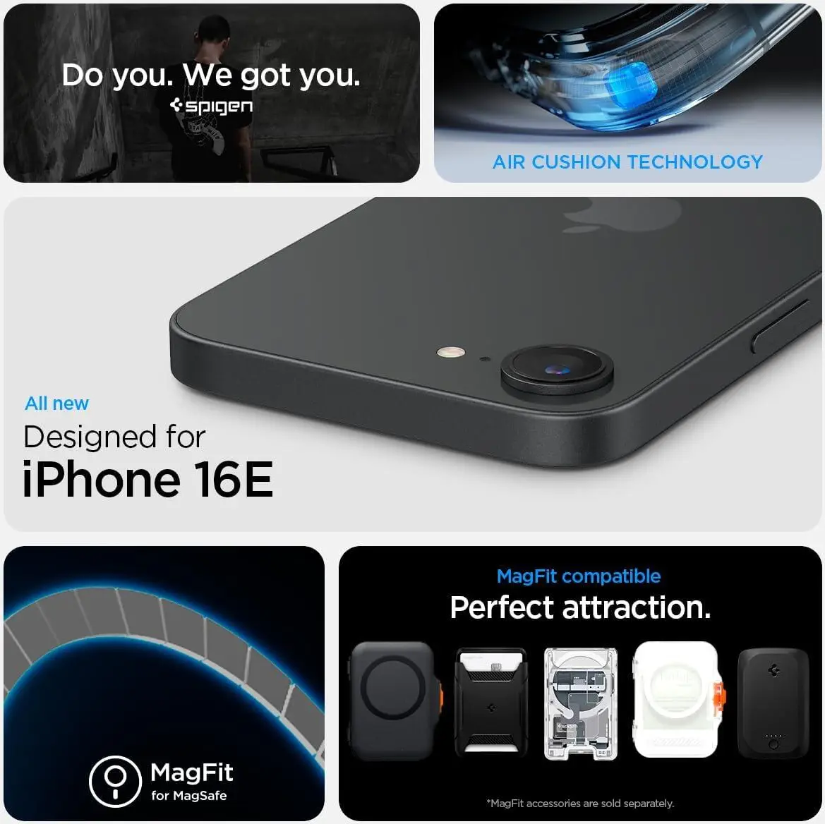 Spigen Ultra Hybrid MagFit iPhone 17e / 16e Hoesje MagSafe Transparant Wit afbeelding 5