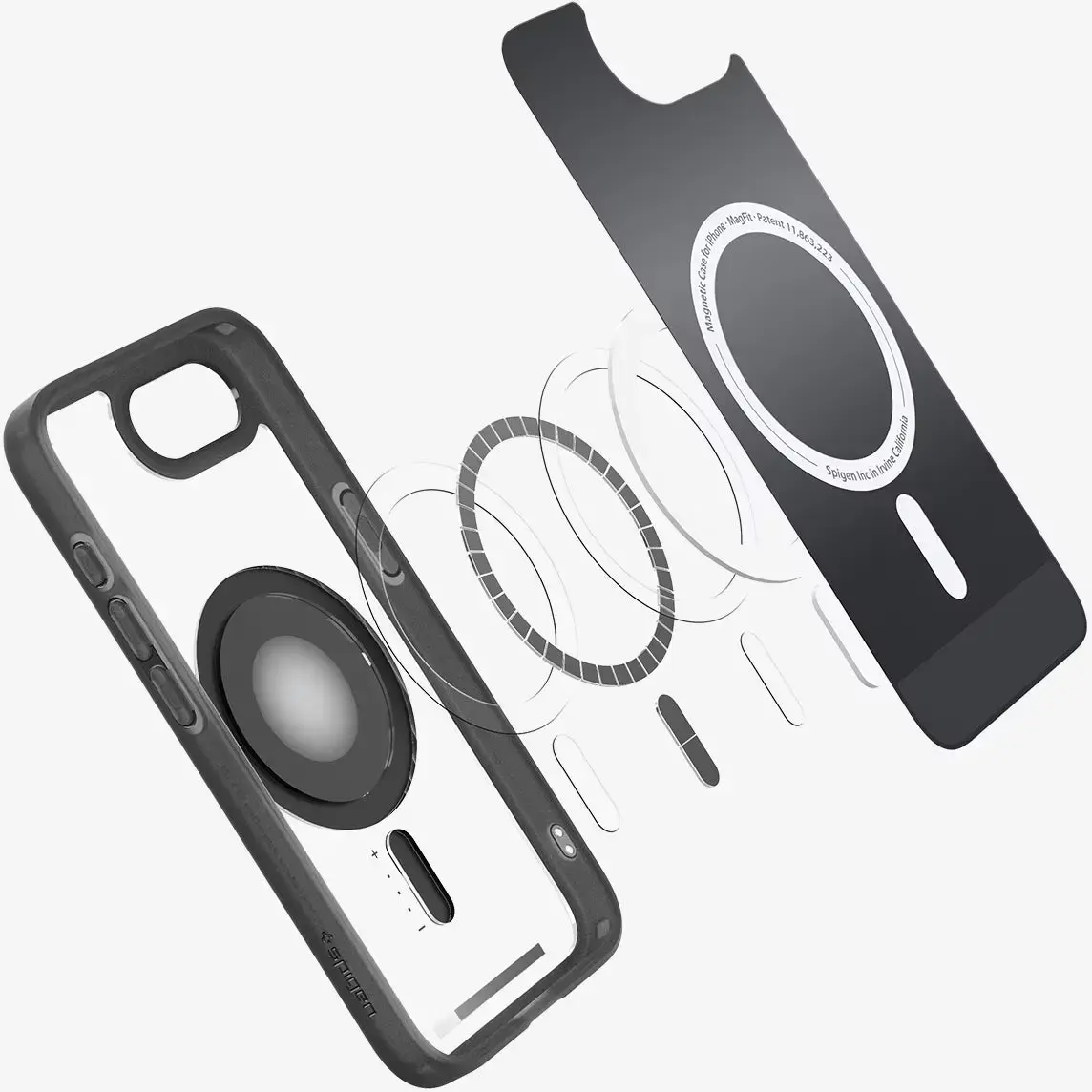 Spigen Ultra Hybrid MagFit Apple iPhone 17e / 16e Hoesje MagSafe Classic Zwart afbeelding 10