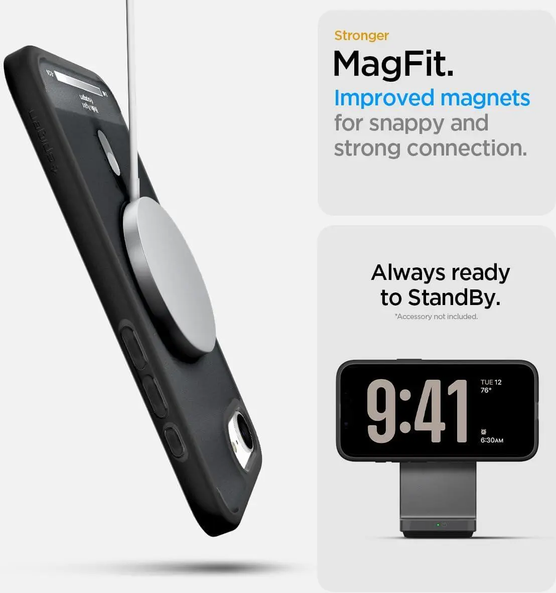 Spigen Ultra Hybrid MagFit Apple iPhone 17e / 16e Hoesje MagSafe Classic Zwart afbeelding 3