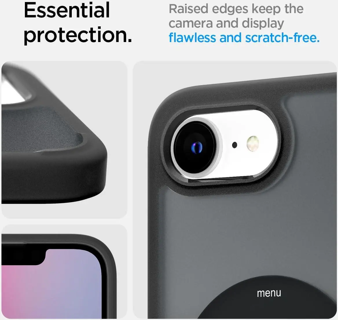 Spigen Ultra Hybrid MagFit Apple iPhone 17e / 16e Hoesje MagSafe Classic Zwart afbeelding 6