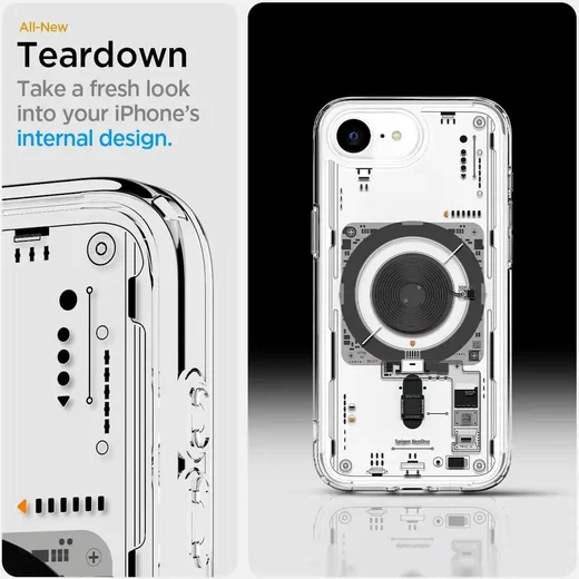 Spigen Ultra Hybrid MagFit Apple iPhone 17e / 16e  Hoesje MagSafe Neo One afbeelding 4
