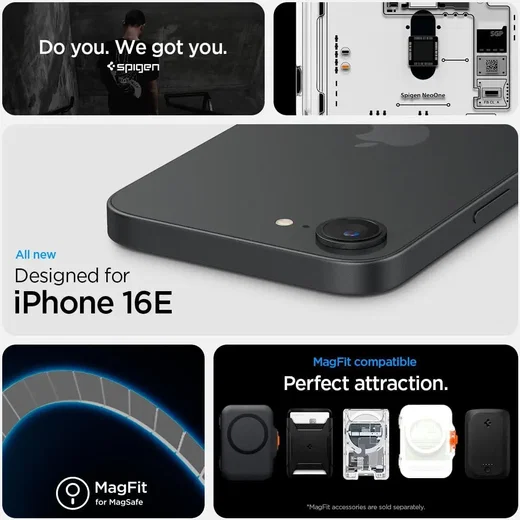 Spigen Ultra Hybrid MagFit Apple iPhone 17e / 16e  Hoesje MagSafe Neo One afbeelding 6