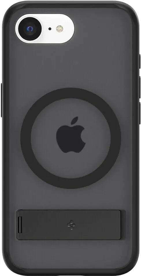 Spigen Ultra Hybrid S MagFit iPhone 16e Hoesje Back Cover Frost Zwart afbeelding 2