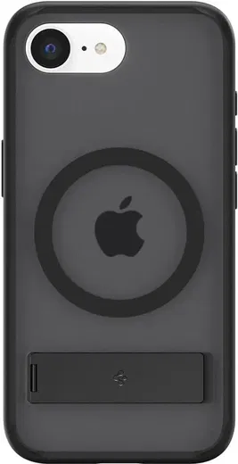 Spigen Ultra Hybrid S MagFit iPhone 16e Hoesje Back Cover Frost Zwart afbeelding 2