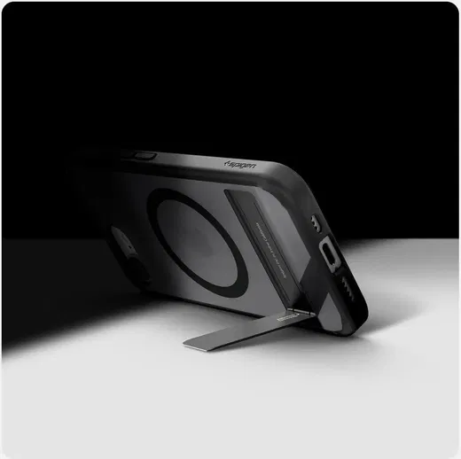 Spigen Ultra Hybrid S MagFit iPhone 16e Hoesje Back Cover Frost Zwart afbeelding 5