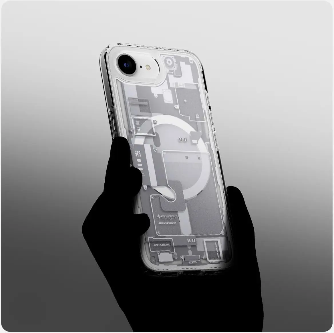 Spigen Ultra Hybrid MagFit Apple iPhone 17e / 16e Hoesje MagSafe Zero One Wit afbeelding 5