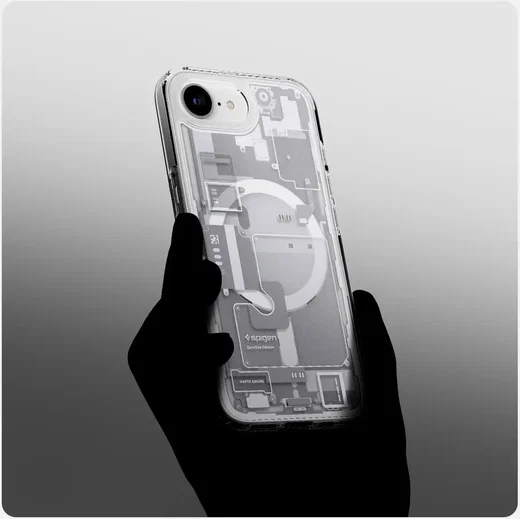Spigen Ultra Hybrid MagFit Apple iPhone 17e / 16e Hoesje MagSafe Zero One Wit afbeelding 5