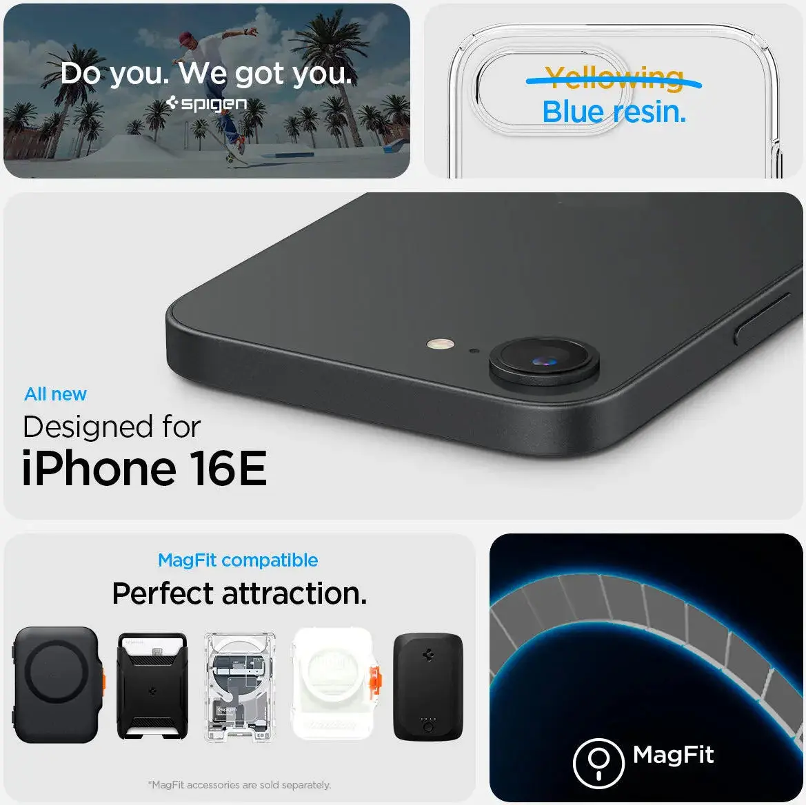 Spigen Crystal Flex MagFit iPhone 17e / 16e Hoesje MagSafe Transparant Wit afbeelding 2
