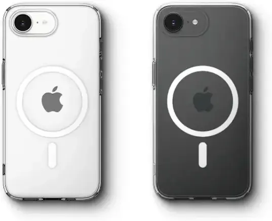 Spigen Crystal Flex MagFit iPhone 17e / 16e Hoesje MagSafe Transparant Wit afbeelding 6